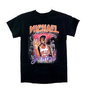 Gildan Mens Size S Black Basketball Graphic Short Sleeve T Shirt